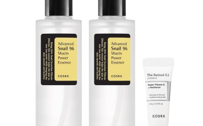 Best Korean Skincare Starter: COSRX Snail Mucin 96% & Retinol Cream Gift Set, Ideal Mother’s Day Present for Glowing Skin